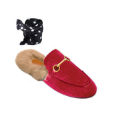 Basic Flat Scarf Slides Slippers