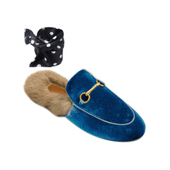 Basic Flat Scarf Slides Slippers