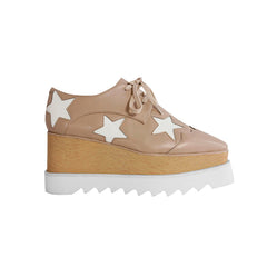 Star Lace Up Oxfords Platform Sneakers
