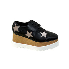 Star Lace Up Oxfords Platform Sneakers