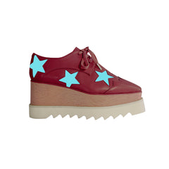Star Lace Up Oxfords Platform Sneakers