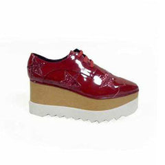 Star Lace Up Oxfords Platform Sneakers