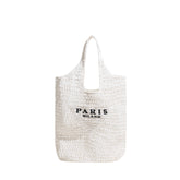 Letter Espadrilles Tote Bag