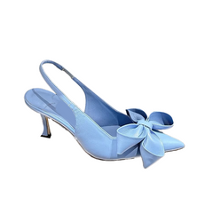 Bow Mid Heel Sandals