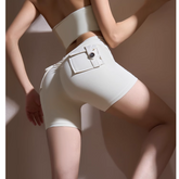 Yoga Pilates Pocket Fitted Fitness Shorts