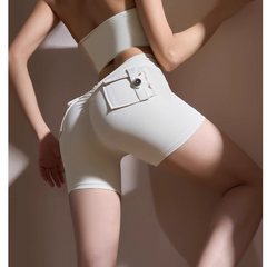 Yoga Pilates Pocket Fitted Fitness Shorts