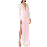 Sequinned Slip Evening Dress Gown