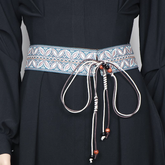 Flower Detailed Girdle Belt