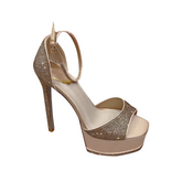Diamante High Heel Platform Sandals