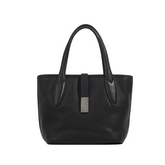 Metal Lock Oversized Tote Bag