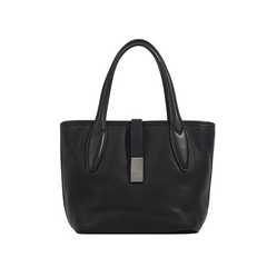 Metal Lock Oversized Tote Bag