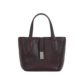 Metal Lock Oversized Tote Bag