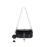 Buckled Studded Cross Body Bag