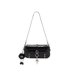 Buckled Studded Cross Body Bag