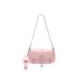 Buckled Studded Cross Body Bag