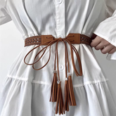 Tassels Lace Up Girdle Belt