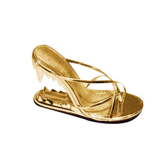 Sculptured Wedged Heel Sandals