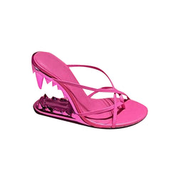 Sculptured Wedged Heel Sandals