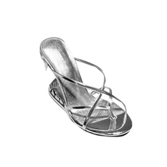 Sculptured Wedged Heel Sandals