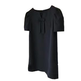 Bow Embellished Mini Dress