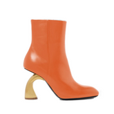 Metal Heel Ankle Boots