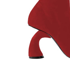 Metal Heel Ankle Boots