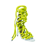 Lace Up High Heel Rope Sandals