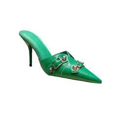 Studded Mules Sandals - 9cm