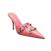 Studded Mules Sandals - 9cm