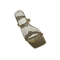 Diamante Heart Slipper Slides