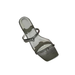 Diamante Heart Slipper Slides