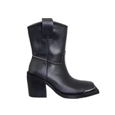 Block Heel Ankle Boots