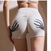 Yoga Pilates Printed Fitted Fitness Shorts