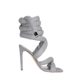 Lace Up High Heel Sandals