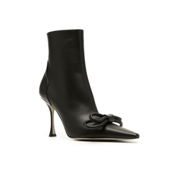 Bow High Heel Ankle Boots