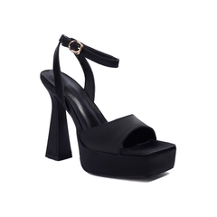 Ankle Strap Satin Platform Sandals