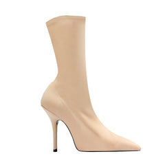 Super Pointed Toe Basic Sock Ankle Boots