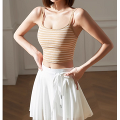 Yoga Pilates Striped Fitted Sports Bra