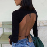 Backless Cropped Top