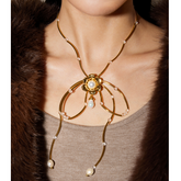 Bow Pearl Necklace