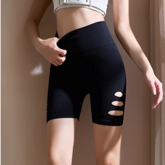 Yoga Pilates Cut Out Fitted Fitness Shorts