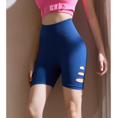 Yoga Pilates Cut Out Fitted Fitness Shorts