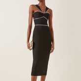 Diamante Midi Evening Dress Gown