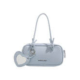 Heart Detailed Leather Tote Bag