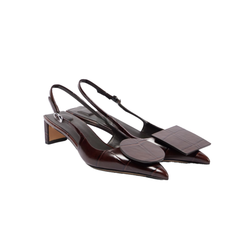 Asymmetric Kitten Heel Sandals