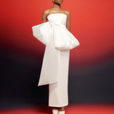 Bow Tube Evening Dress Gown