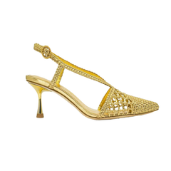 Cut Out Kitten Heel Sandals - 9.5cm