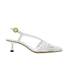 Cut Out Kitten Heel Sandals - 5.5cm