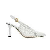 Cut Out Kitten Heel Sandals - 9.5cm