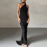 One Shoulder Maxi Dress